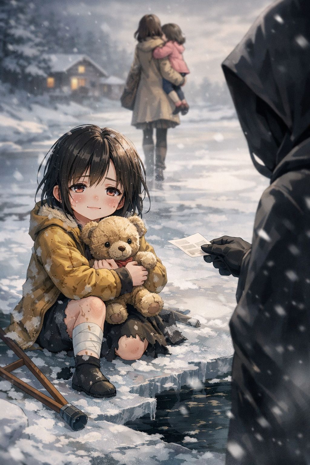 CON GẤU BÔNG TRONG NƯỚC